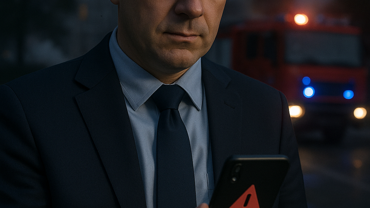 School Head Communicating in a crisis