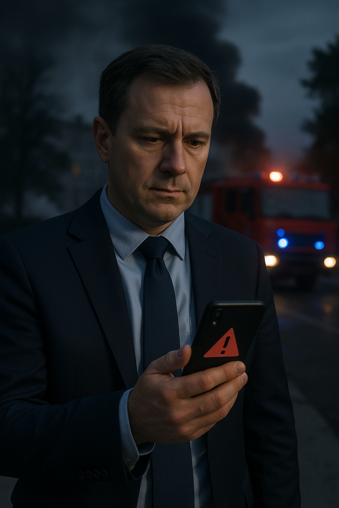 School Head Communicating in a crisis